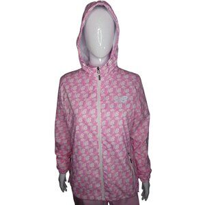 New Balance Women's Pink Hoodie Windbreaker Jacket‎ Size L